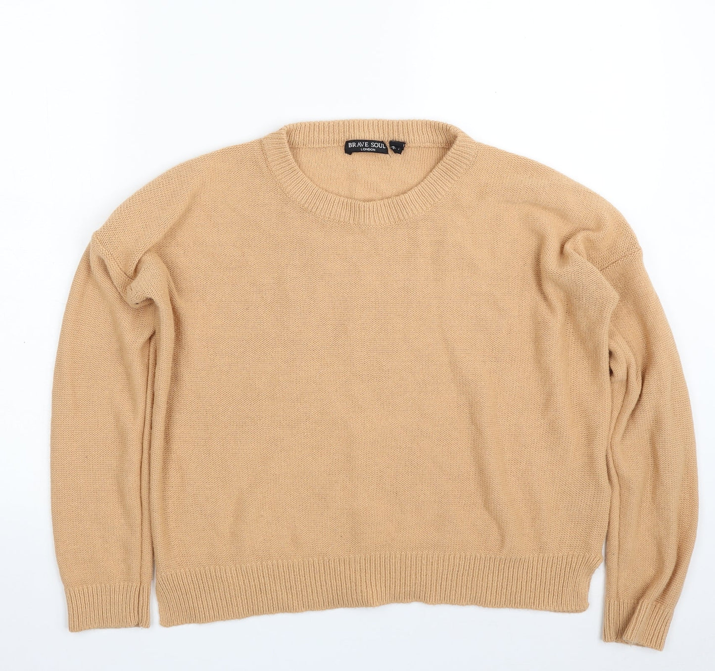 Womens UK Size 12 Brave Soul Brown Pullover Jumper