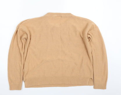 Womens UK Size 12 Brave Soul Brown Pullover Jumper
