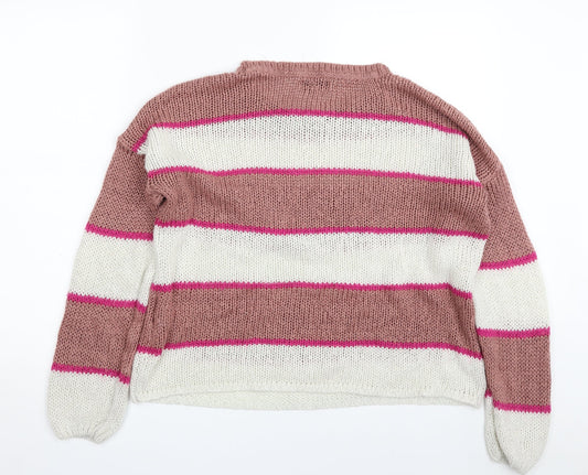 Womens UK Size M Only Pink Pullover Jumper