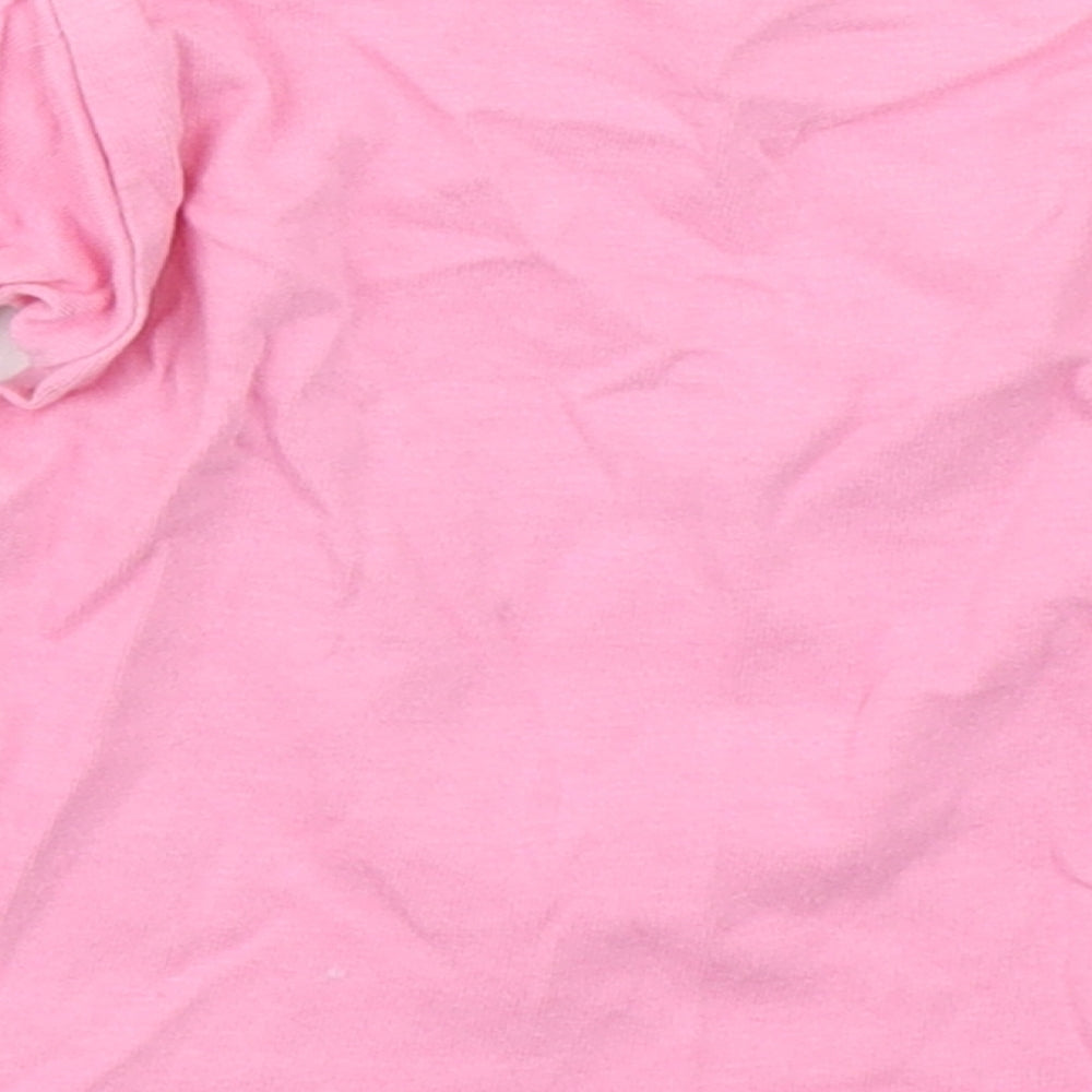 Blue Zoo Girls Pink  100% Cotton Basic T-Shirt Size 9-12 Months Round Neck Pullover - Mummy's Little Angel