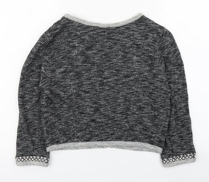 Womens UK Size XS Express Grey Cardigan Jumper