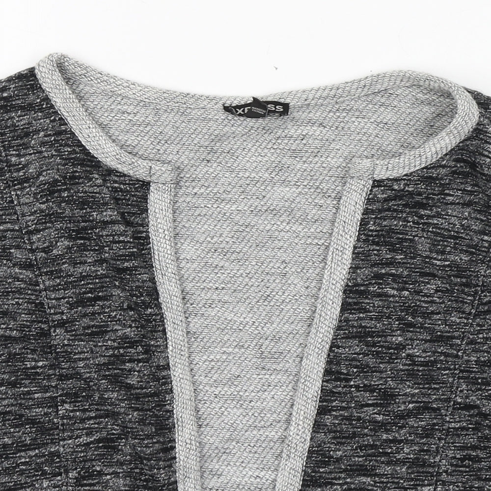 Womens UK Size XS Express Grey Cardigan Jumper