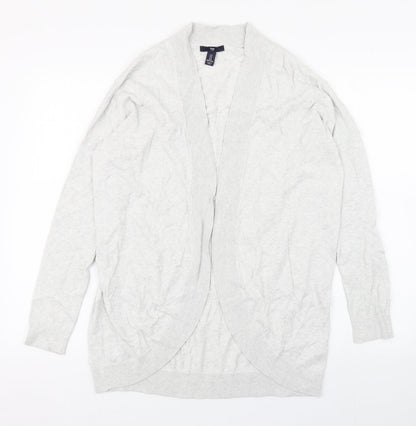 Gap Womens Grey V-Neck  Cotton Cardigan Jumper Size S