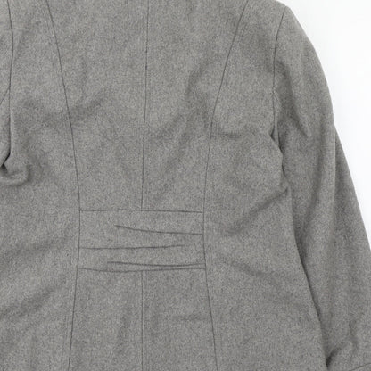 Womens UK Size 12 Per Una Grey Pea Coat