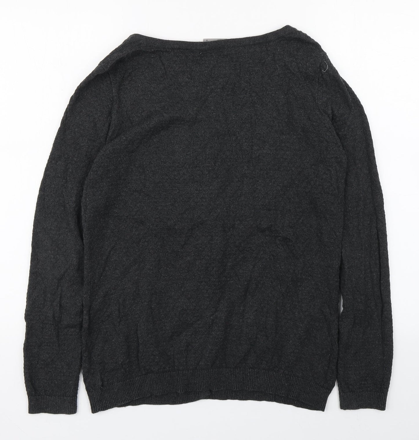 Womens UK Size M VERO MODA Grey Cardigan Jumper
