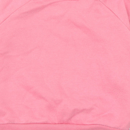 Primark Girls Pink  Cotton Pullover Jumper Size 9-12 Months   - I love my family