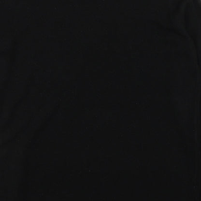 Primark Womens Black  Acrylic Basic T-Shirt Size 12 Round Neck