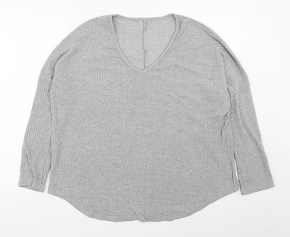Womens UK Size L Preworn Grey Pullover Jumper
