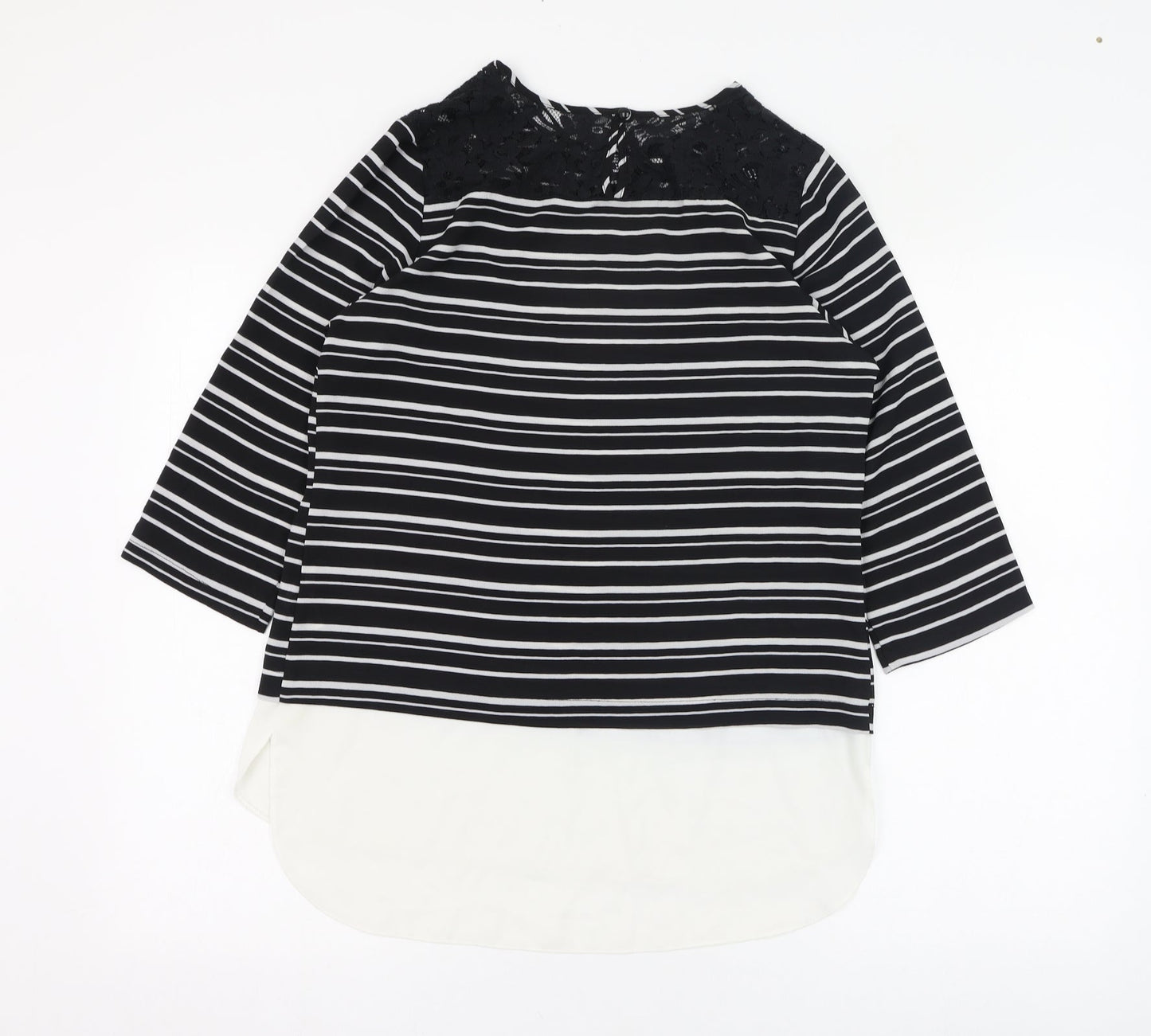 Womens UK Size 10 Atmosphere Black Basic Blouse