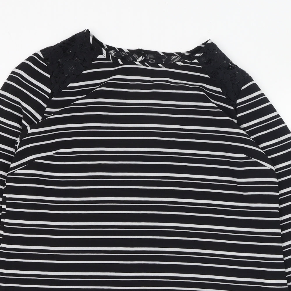 Womens UK Size 10 Atmosphere Black Basic Blouse