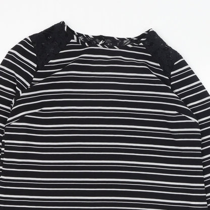 Womens UK Size 10 Atmosphere Black Basic Blouse