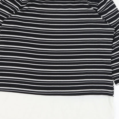 Womens UK Size 10 Atmosphere Black Basic Blouse