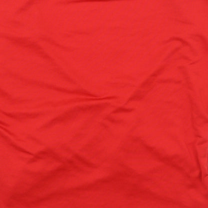 Womens UK Size 10 Miss Selfridge Red Basic Blouse