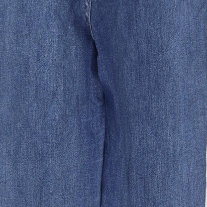 New London Womens Blue  Cotton Skinny Jeans Size 12 L28 in Regular Zip