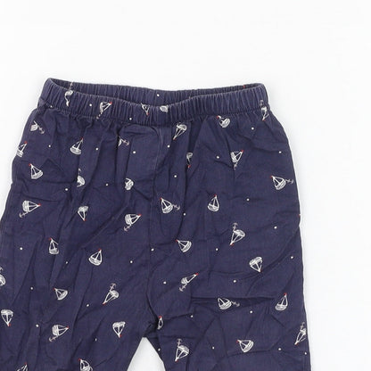 mamas & papas Boys Blue  Cotton Jogger Trousers Size 9-12 Months  Pullover - Boats