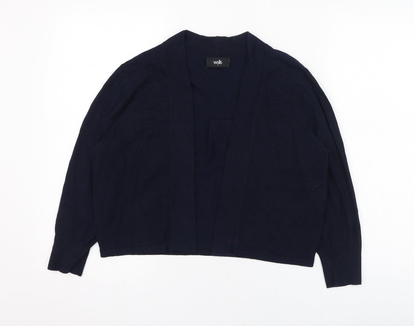 Womens UK Size S Wallis Blue Cardigan Jumper