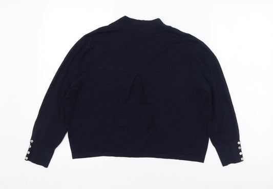 Womens UK Size S Wallis Blue Cardigan Jumper