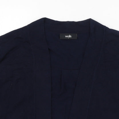 Womens UK Size S Wallis Blue Cardigan Jumper