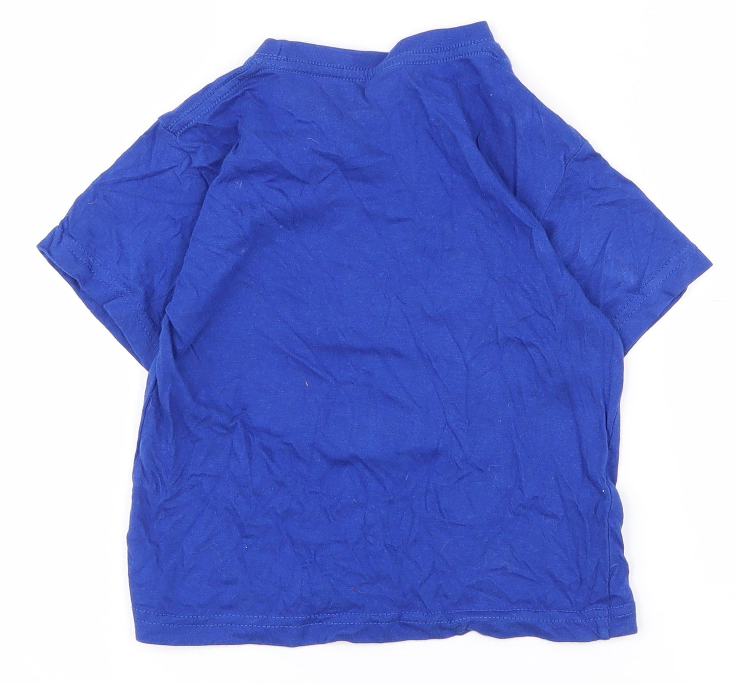 Anbor Boys Blue  100% Cotton Pullover T-Shirt Size 3-4 Years Collared Pullover