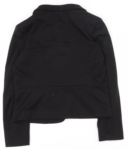 Miss Selfridge Womens Black  Polyester Jacket Suit Jacket Size 12   - Open