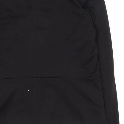 Miss Selfridge Womens Black  Polyester Jacket Suit Jacket Size 12   - Open