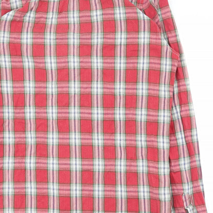 Mens UK Size L Topman Red  Button-Up Long Sleeve Casual Shirt