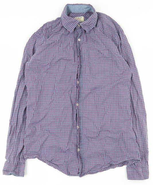 Mens UK Size S NEXT Blue  Button-Up Long Sleeve Casual Shirt