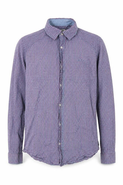 Mens UK Size S NEXT Blue  Button-Up Long Sleeve Casual Shirt
