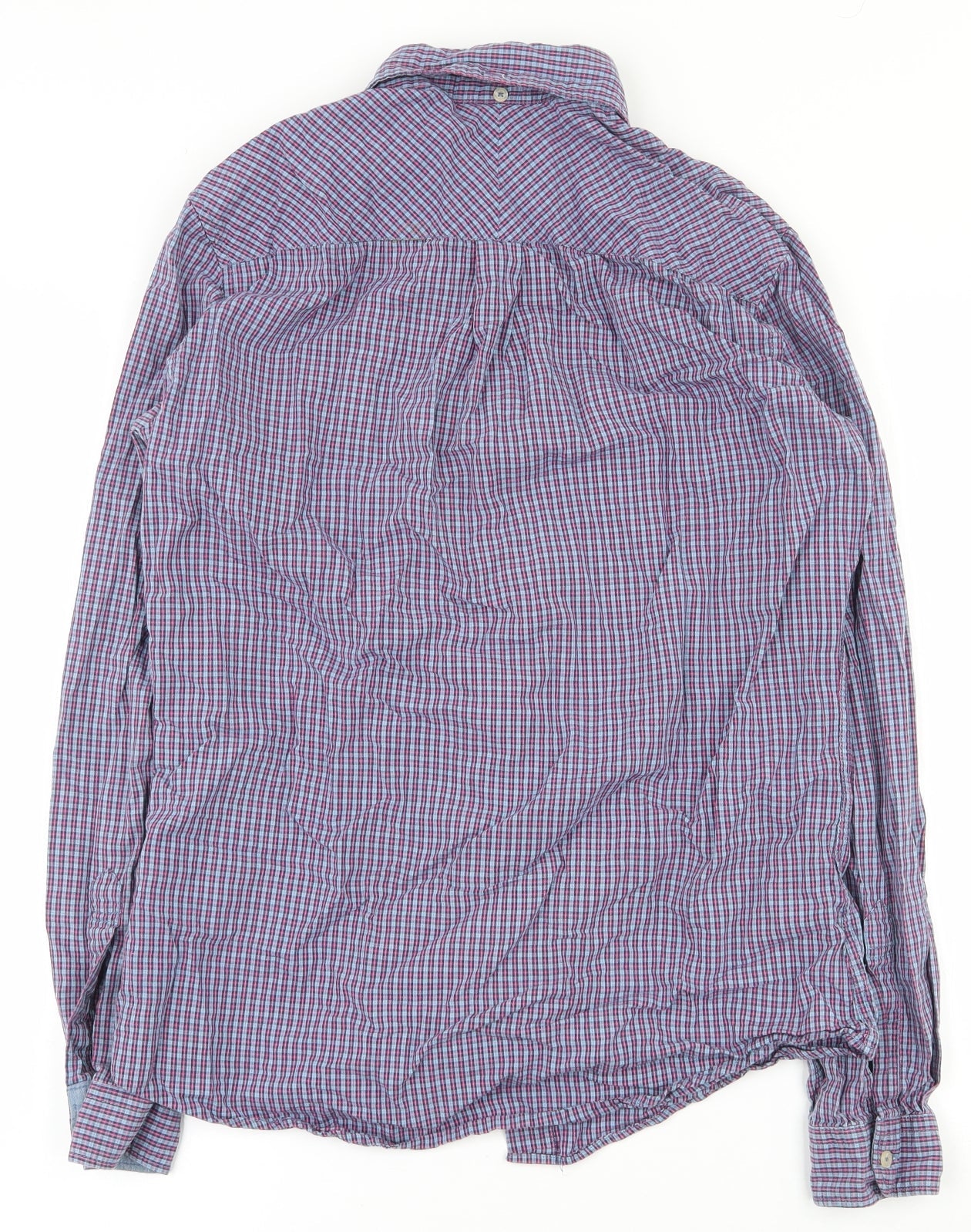 Mens UK Size S NEXT Blue  Button-Up Long Sleeve Casual Shirt