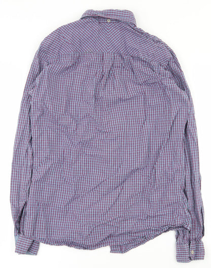 Mens UK Size S NEXT Blue  Button-Up Long Sleeve Casual Shirt