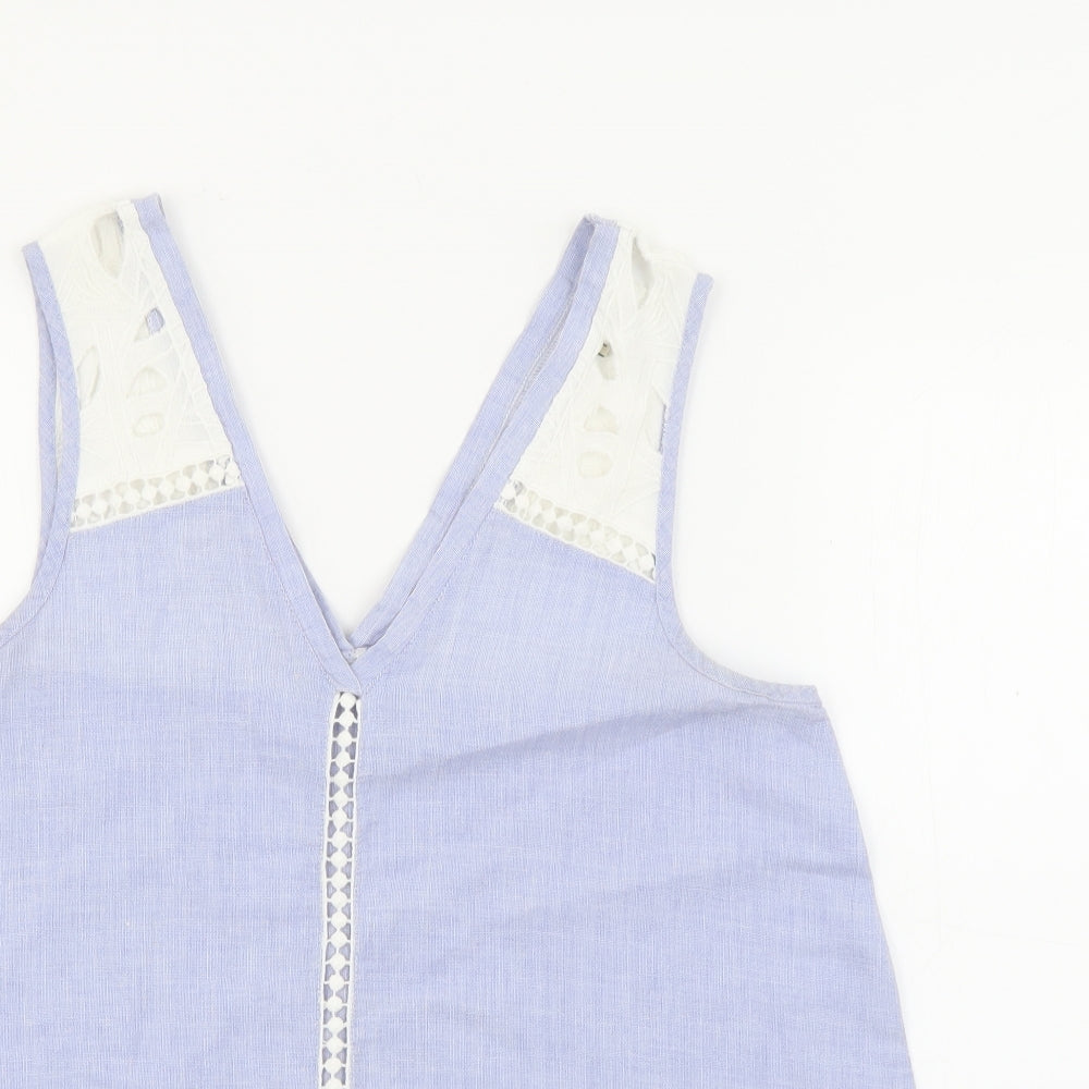 Womens UK Size 10 River Island Blue Camisole Tank