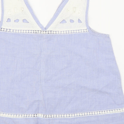 Womens UK Size 10 River Island Blue Camisole Tank