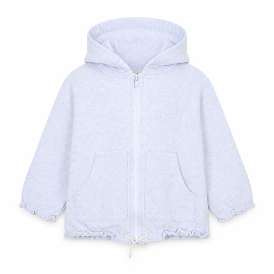 Mexx Girls Blue  Cotton Full Zip Jumper Size 18-24 Months  Zip