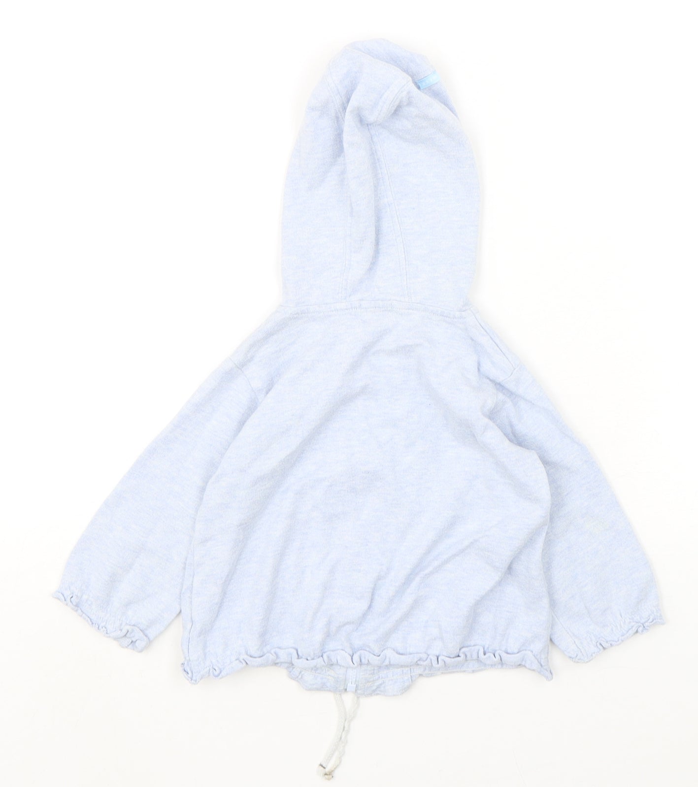 Mexx Girls Blue  Cotton Full Zip Jumper Size 18-24 Months  Zip
