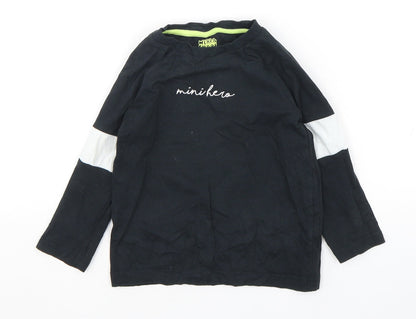 Additional front view of F&F boys’ multicoloured cotton basic t-shirt, size 18-24, months round neck pullover