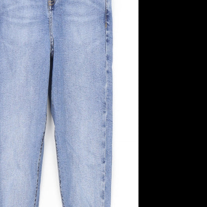 Topshop Womens Blue  Cotton Skinny Jeans Size 28 in L26 in Regular