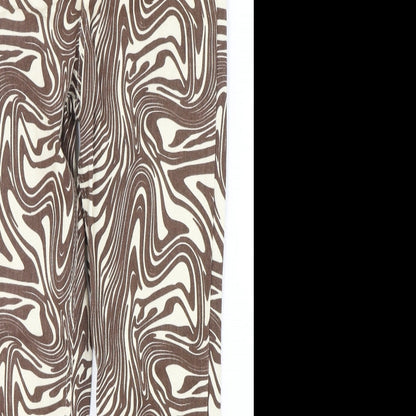 Denim Co Womens Multicoloured Geometric Cotton Straight Jeans Size 6 L28 in Regular