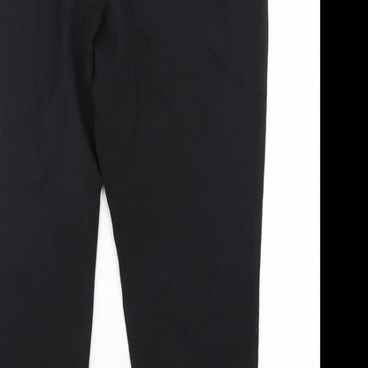 George Mens Black  Polyester Trousers  Size 18 L28 in Regular