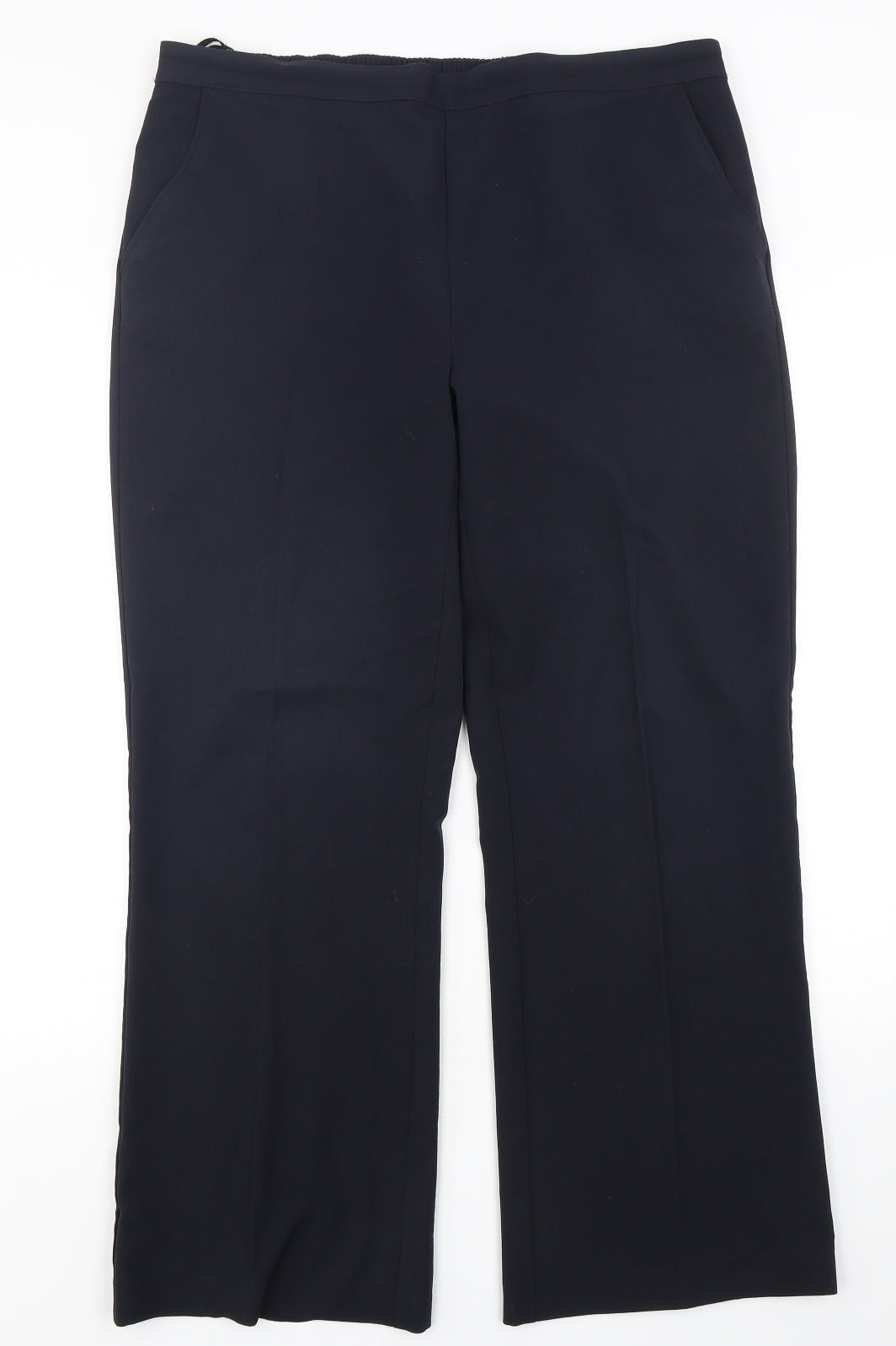 Womens UK Size 14 Papaya Regular Fit  Blue Trousers