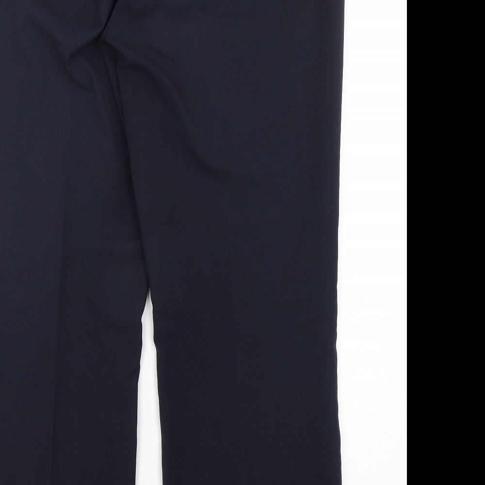 Womens UK Size 14 Papaya Regular Fit  Blue Trousers