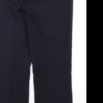 Womens UK Size 14 Papaya Regular Fit  Blue Trousers