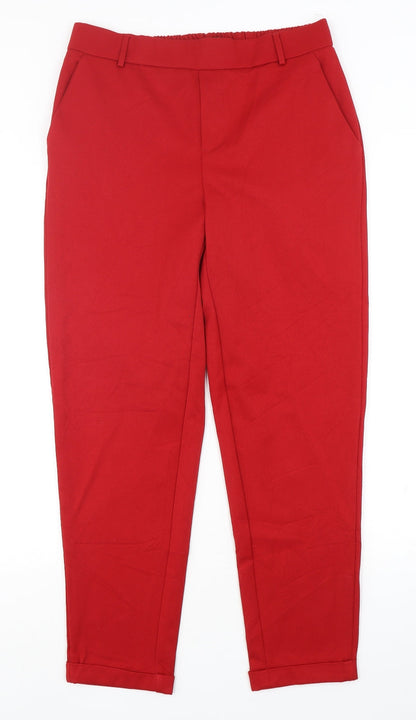 Mens UK Size M VERO MODA Regular Fit  Red Trousers