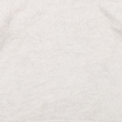 Primark Womens Pink Round Neck  Nylon Pullover Jumper Size 4   - Chip Beauty and the Beast