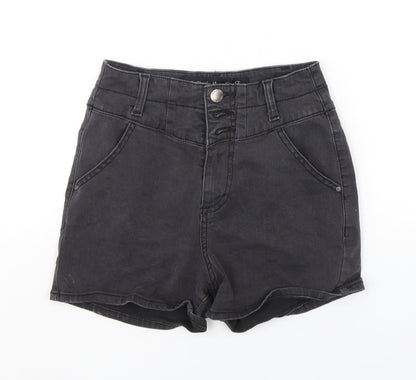 Denim Co Womens Black  Polyester Sailor Shorts Size 8 L3 in Regular Button