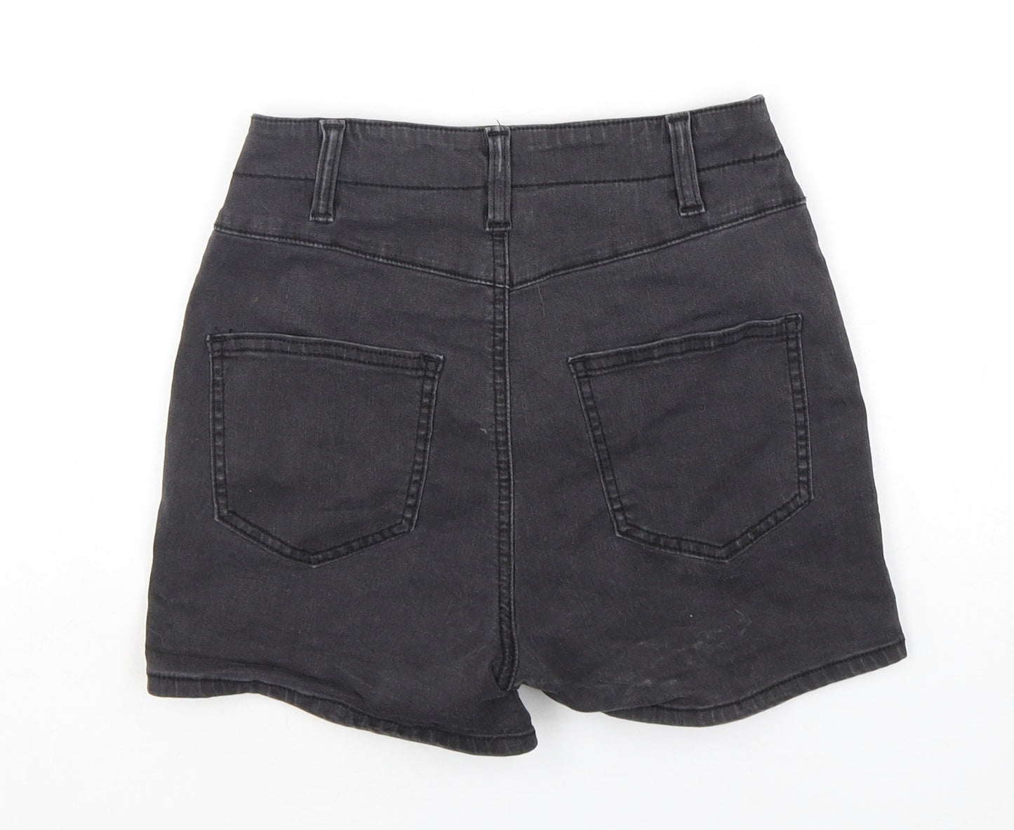 Denim Co Womens Black  Polyester Sailor Shorts Size 8 L3 in Regular Button