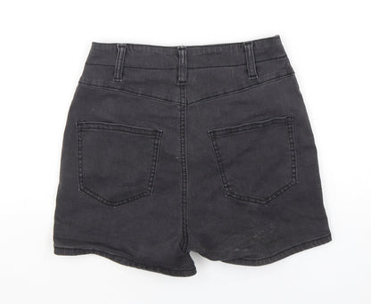 Denim Co Womens Black  Polyester Sailor Shorts Size 8 L3 in Regular Button