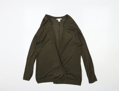 Womens UK Size S H&M Green Cardigan Jumper