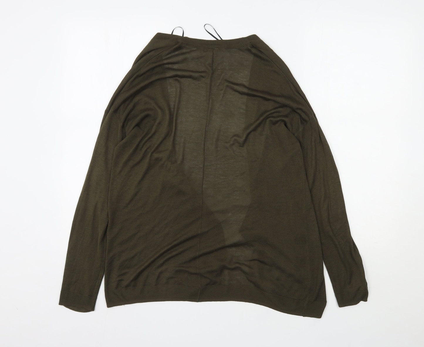 Womens UK Size S H&M Green Cardigan Jumper