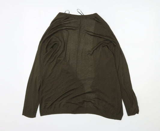 Womens UK Size S H&M Green Cardigan Jumper