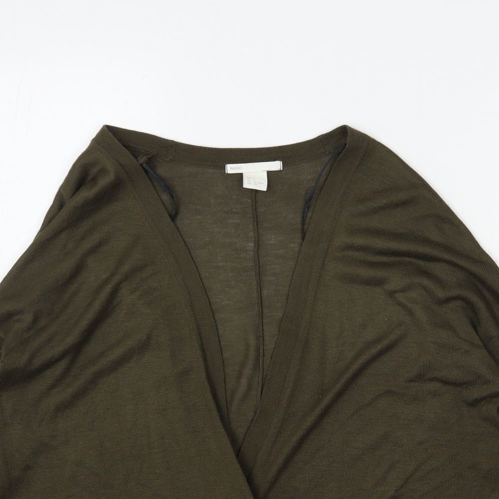 Womens UK Size S H&M Green Cardigan Jumper